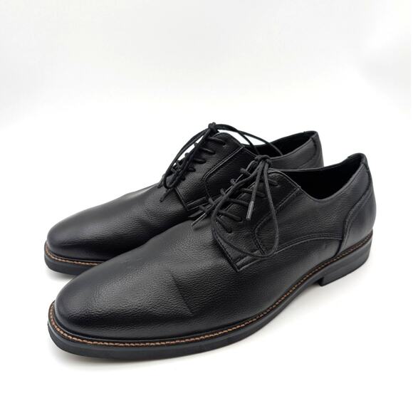 Abound Adrian Plain Toe Derby Dress Shoes Lace-Up Men's Black Size US12M EU45 - Picture 1 of 12